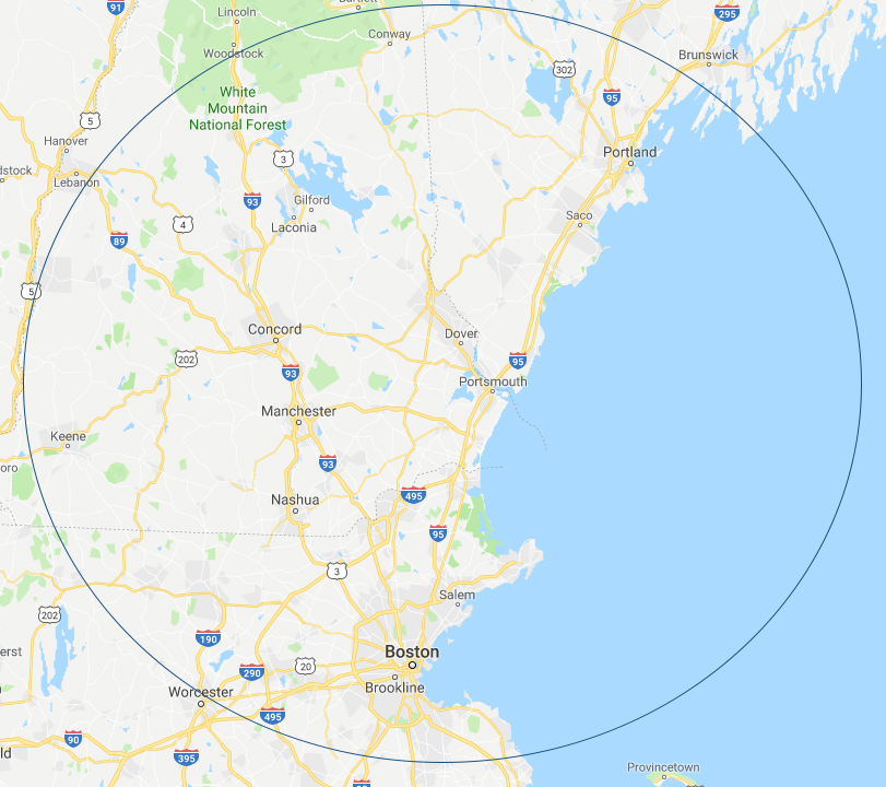 Horsehoeing Service Area - New Hampshire, Maine, Massachusetts